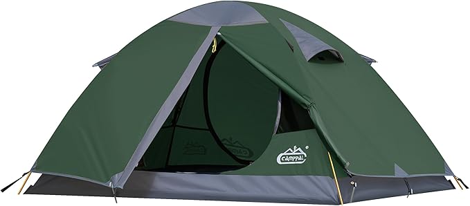 2 Person Backpacking Tent Waterproof Windproof Two Person Tent Lightweight Easy Setup 2 Man Tent for Camping Hiking Cycling