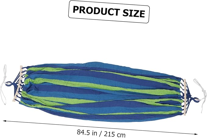150kg Outdoor Camping Hammock with Capacity Double-Sided Canvas for Travel Beach and Garden Use Lightweight and Portable Easy Setup with Tree Straps