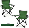 2 Pack Lightweight Camping Chairs for Adults &amp Teens 250LBS Capacity Foldable Portable Chairs with Carry Bag Compact Design for Camping Beach Picnics and Outdoor Events