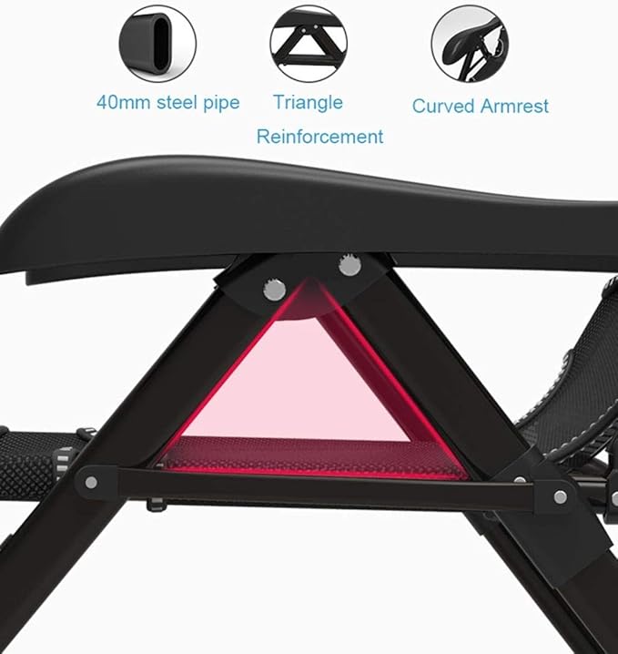 Lounge Household Products Outdoor Zero Gravity Lounge Chair for Relaxing| Garden Sun Lounger Reclining Chair| Folding Patio Lounge Recliners for Camping Beach DeckPurple (Purple)