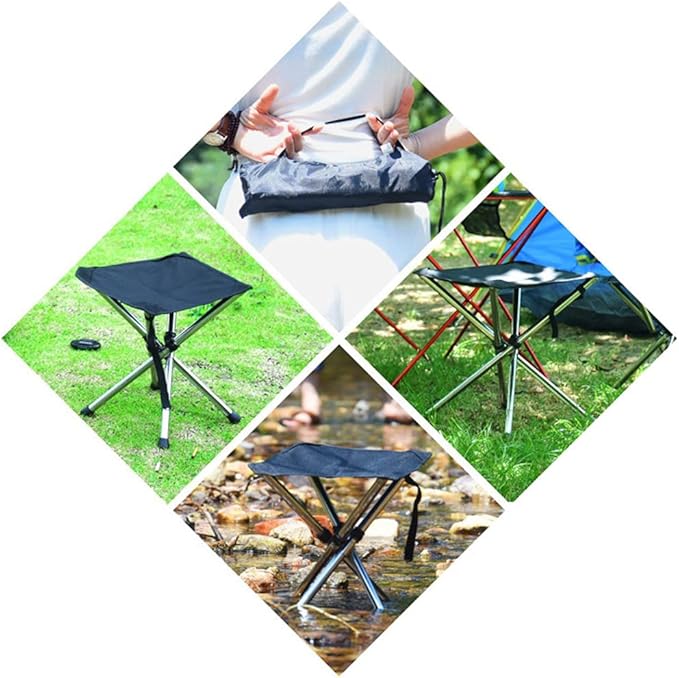 Folding Chair Travel Superhard High Load Outdoor Camping Portable Beach Hiking for Seat Fishing Chair