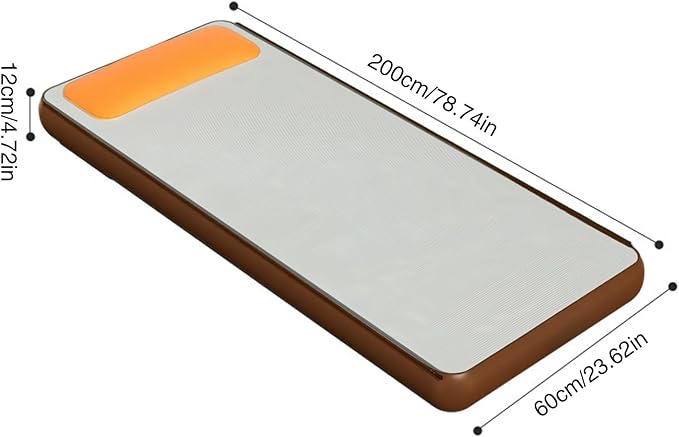 LAFANDE Inflating Foam Sleeping Pad with Electric Pump 6 Inch Thick Camping Mattress Portable Foldable Cushion Bed for Hiking Outdoor Traveling Backpacking Beach