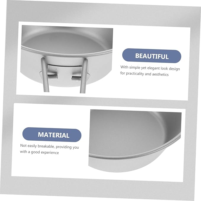 Outdoor Titanium Camping Bowl Portable Camping Bowl Titanium Camp Dishes for Hiking Picnic and Outdoor Dining