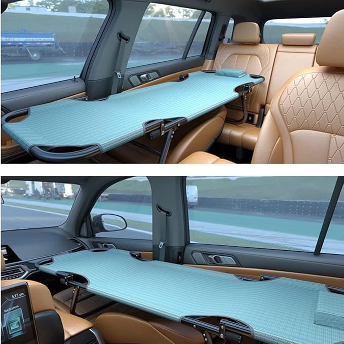 Car Travel Bed - Non-Inflatable Folding Cushion for Rear Seat - Portable Camping Cot