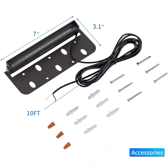 8-Packs 3W 7 Inch LED Hardscape Paver Lighting12V AC/DC Low Voltage Retaining Wall LightsLED Landscape Lighting2700K Soft White Outdoor Step Light50000 Hours Lifespan