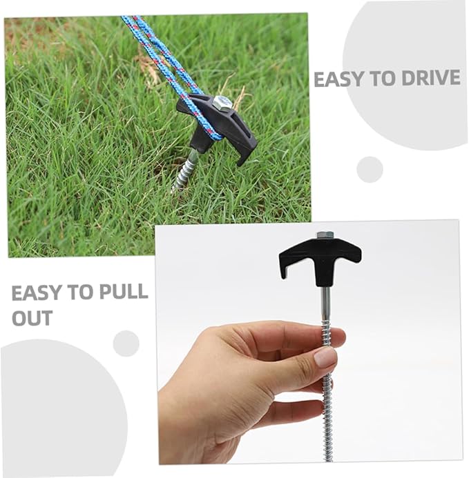 HANABASS 1Set Heavy Duty Tent Stakes for Camping Durable Lightweight Tent Pegs for Securing Tents Awnings and Canopies Reusable Ground Anchors for Outdoor Use