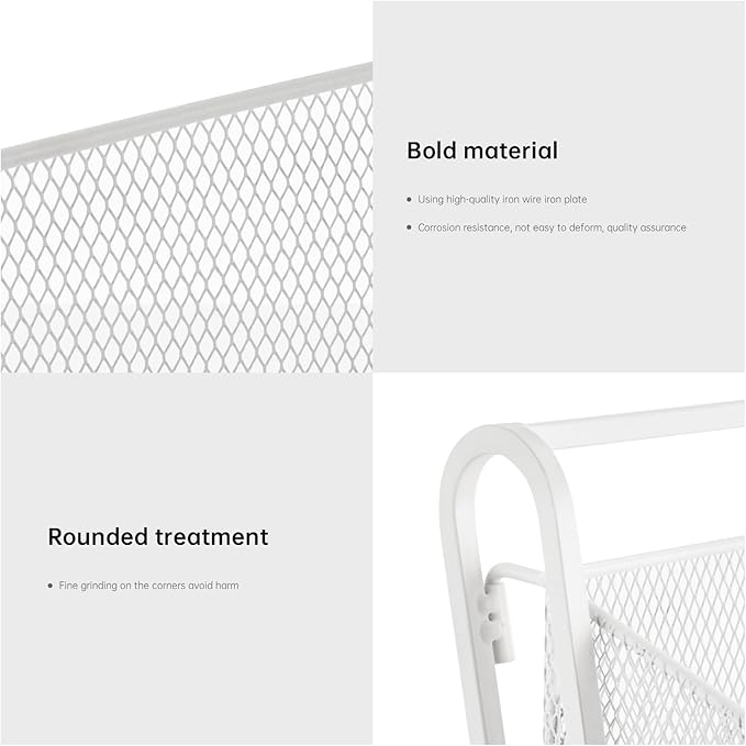 4 Tier Snack Organizer Candy Display Rack for Countertop Snack Display for Counter Portable Chip Rack Metal Snack Shelf for Retail Stores Kitchen Office (White)