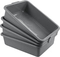 22 L Commercial Bus Tubs 4 Pack Utility Bus Box Grey F