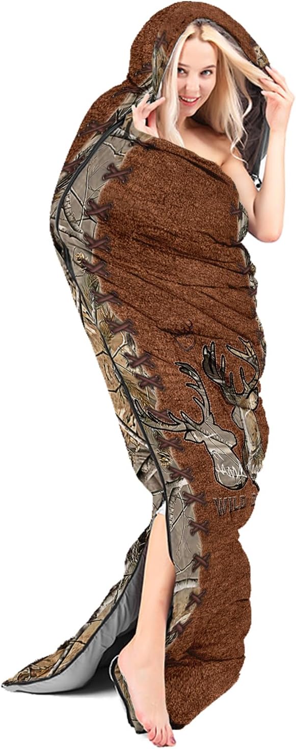 CVHOUSE Camping Sleeping Bags3 Season Warm &amp Cool WeatherLightweightWaterproof Sleeping Bags for Adults &amp KidsTravelingand OutdoorsCamping Gear Equipment