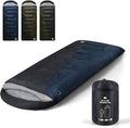 XXL Winter Sleeping Bags for Adults Cold WeatherCamping Sleeping Bag for Kids with Compression Sack4 Season Camping Essentials Gear for HikingTravelingOutdoorBackpackingClimbing