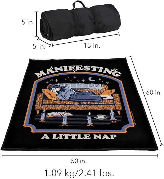 LOGOVISION Steven Rhodes Manafestinga Nap Outdoor Blanket for Picnic Beach Camping Park Tailgate 50x60