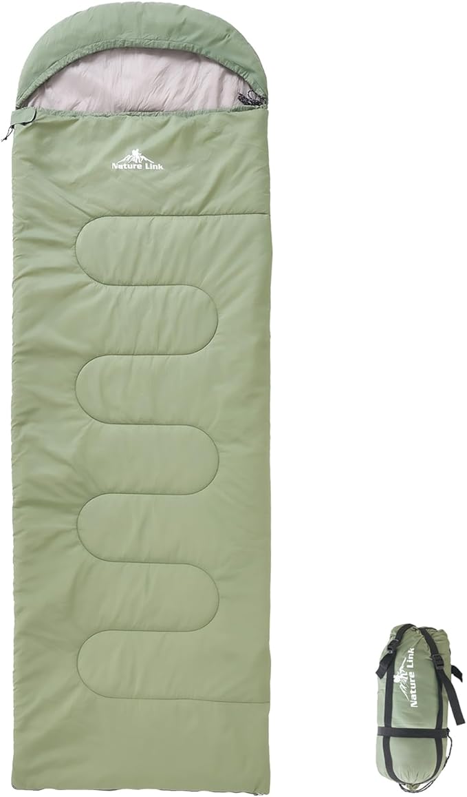 Lightweight Sleeping Bag 2.43lbs Backpacking Sleeping Bag 46℉-59℉ Nylon Shell and Lining Waterproof Compact Ultralight Sleeping Bag for Backpacking Camping Hiking