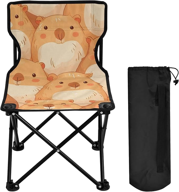 Marmots Portable Camping Chairs Folding Chair - Durable Oxford Fabric Lightweight Iron Frame Easy Fold Design - Ideal for Outdoor Activities Camping Fishing and Travel
