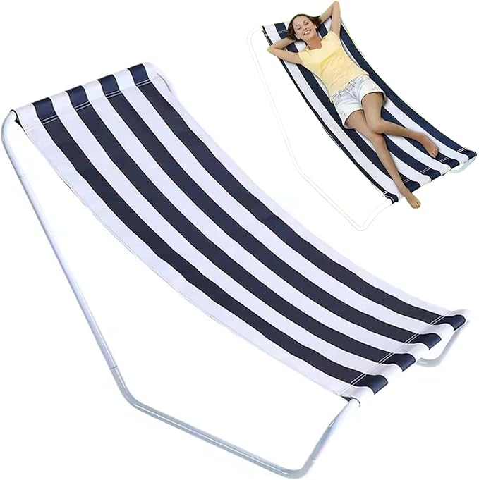 Beach Lounge Chair Portable Folding Beach Lounger Lightweight Camping Chairs Face Down Tanning Lounge for Outdoor Picnic Lawn