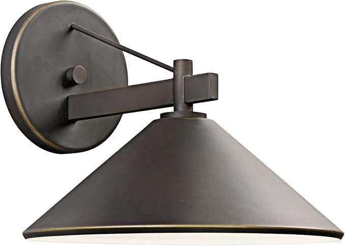 Kichler Ripley 12 Outdoor Wall Light in Olde Bronze® 1-Light Exterior Wall Sconce (12 W x 10 H) 49061OZ