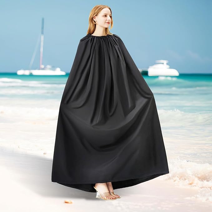 Portable Changing Tent Outdoor Privacy Shelter 1.2M Black Instant Dressing Room with Storage Bag for Swimming Camping Beach Random Color Random Color