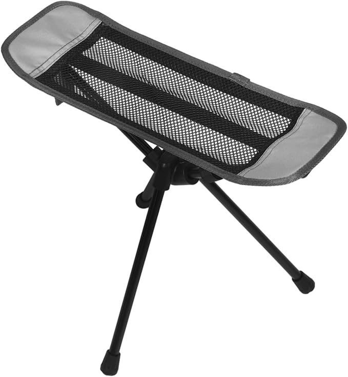 balacoo Portable Folding Camping Chair Small Camping Footrest Beach Foot Rest Lightweight Sturdy for Outdoor Activities