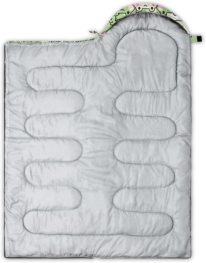 QOOMO Axolotl Cute Camping Sleeping Bags3 Season Warm &amp Cool WeatherLightweightWaterproof Sleeping Bags for Adults &amp KidsTravelingand Outdoors