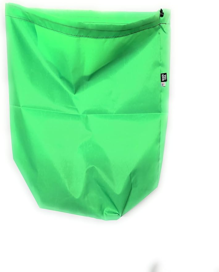 Sleeping Bag CoverJumbo Stuff Sacks Laundry Bag Made in USA. (Green)