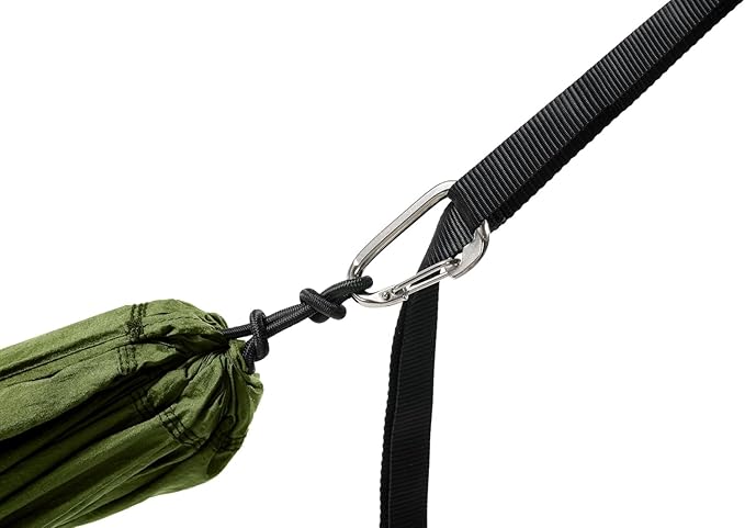 ENO TravelNest Hammock &amp Straps Combo - Portable Hiking and Camping Hammock with Straps Included - Travel Hammock for Camping Hiking Backpacking a Festival or The Beach - Moss