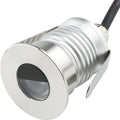 LED In-Ground Well Light - Half-Moon 12V-24V DC IP67 Waterproof Buried Underground LampsOutdoor Landscape LightingWarm White 3000K (1 Watts)