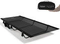 Gonex 31.5 Extra Wide Camping Cot with Breathable Mesh Fabric Supports 350lbs Portable Ultralight Folding Cot Bed for Adults Travel Beach Home Sleeping (Mesh)
