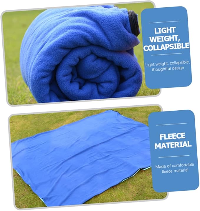 balacoo Ultra Lightweight Fleece Sleeping Bag for Adults Double-Sided Outdoor Camping Travel Blanket for Picnics Naptime and Resting in Nature