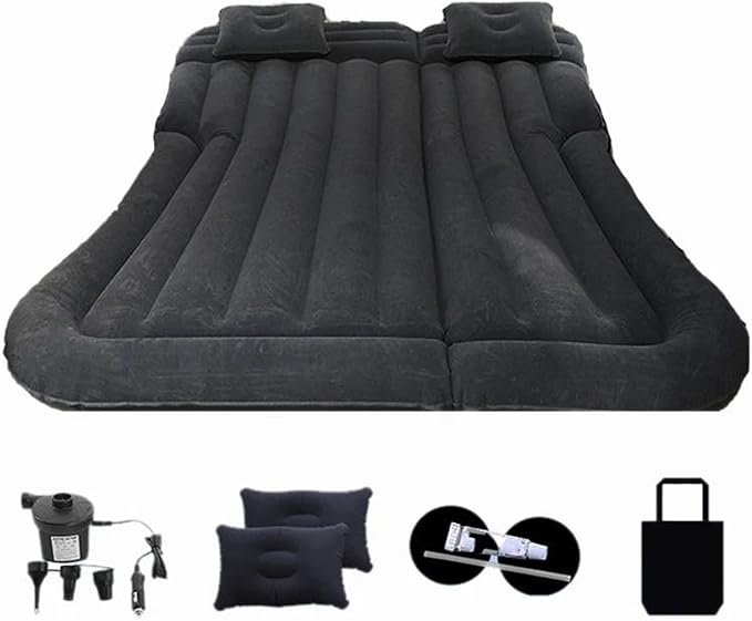 Inflatable Mattress SUV Inflatable Mattress Camper Inflatable Mattress Flocked PVC Material 175 * 130cm Size (Pig)