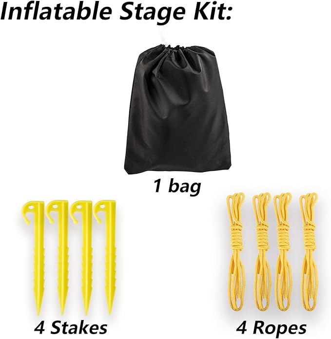 Inflatable Event Stage Tent includes a 950W BlowerInflatable Stage Elevate Your Occasions with Style and ConvenienceInflatable Stage Cover