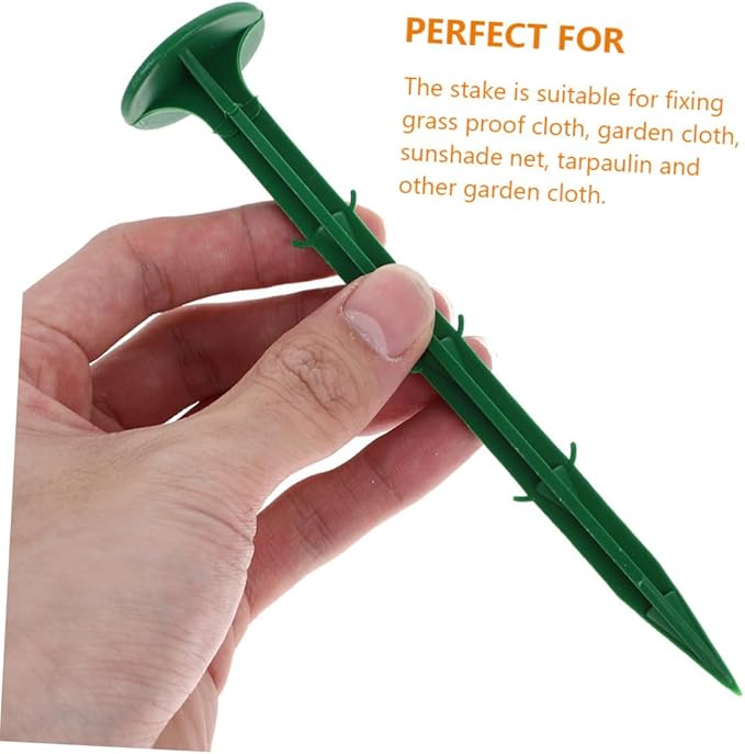 DECHOUS 150pcs Plastic Garden Stakes Ground Nails Versatile for Gardening and Tent Uses