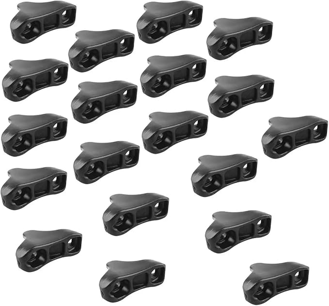 Rope Tensioner 100 Pcs Guy Line Rope Tightner Triangle Runner Anti-Slip Camping Tent Tensioner