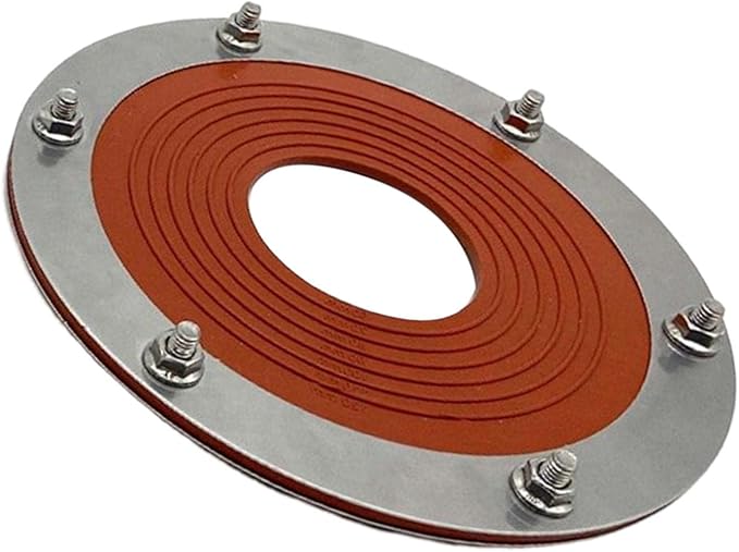 Silicone Tent Stove Jack Round Base Roof Pipe Flashing for Sheds Garages Log Cabins Tent