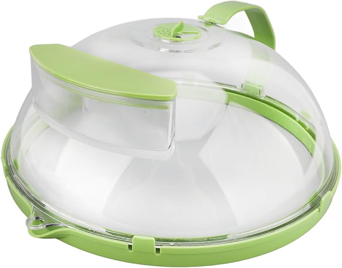 Microwave Cover Multipurpose Sealed Proof Food Cover with Adjustable Vents and Overflow Groove for Oven Refrigerator and Outdoor Use