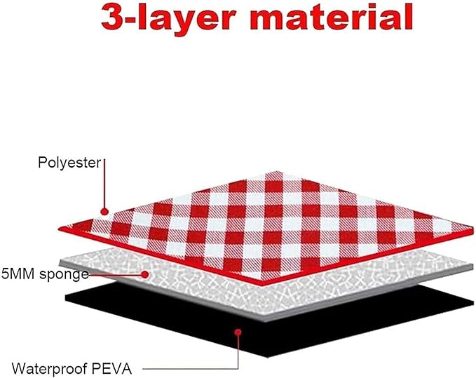 Blanket Sand Proof &amp Outdoor Picnic Blanket - Water Resistant Large Mat for Camping or Travel. Washable Foldable Easy Carry Compact Tote Bag