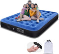 Air Mattress Full with Built in Pump10’’ Blow up Mattress for Adults 650 LBS Portable Air BedCamping Inflatable Mattress for Guest Camping Home &amp Travel Carry Bag Included