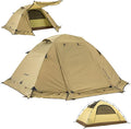 BISINNA 4 Season Tent for Backpacking Winter Tents 2 Person Lightweight Cold Weather Tents Waterproof Double Layer All Season Tent Aluminum Alloy Poles Easy Set Up for Camping Hiking Outdoor