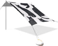 Black Cats Beach Tent Sun Shelter 9.2' x 10.5' Beach Canopy with 4 Sandbags 4 Stability Poles Sand Shovels - Tent Canopy for Beach Camping Fishing Picnics