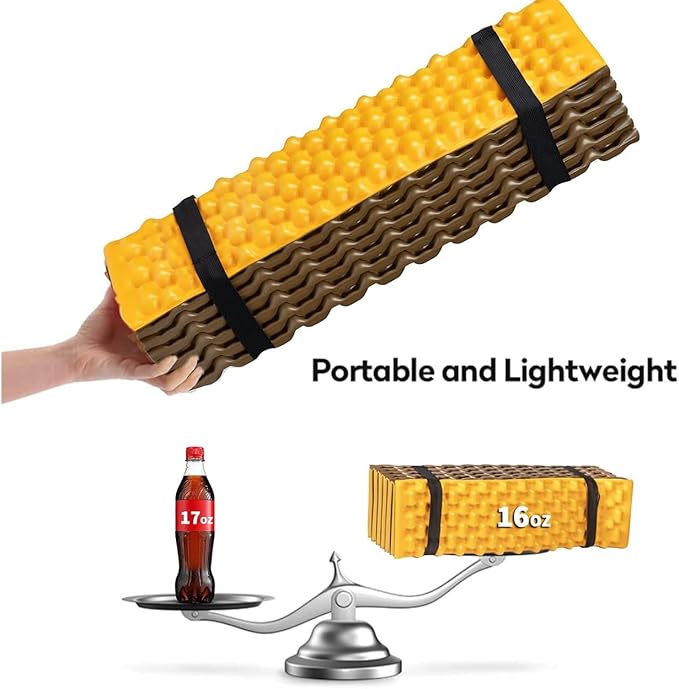 1PCS Yellow Foam Camping mat Super Light Closed Waterproof widening for Hiking/Picnic/Yoga
