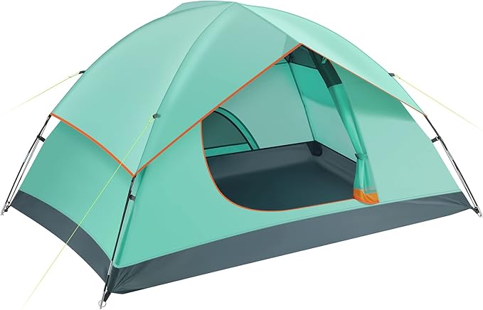 Ciays Camping Tent Waterproof Family Tent with Removable Rainfly and Carry Bag Lightweight Tent with Stakes for Camping Traveling Backpacking Hiking Outdoors