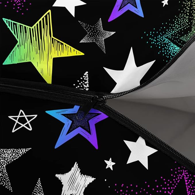 Kids Sleeping Bag for Boys and GirlsMixed Color Star Dot-Lightweight Warm Portable Outdoor Indoor-Waterproof Cold Weather Resistant Sleeping Bag for Camping Hiking