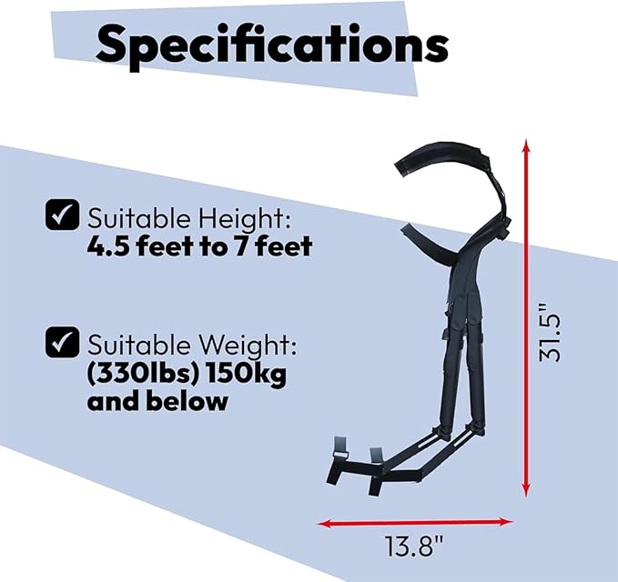 Adjustable Chairless Wearable Invisible Chair Portable Invisible Seat Leg Brace Support Chair Pants Exoskeleton Stool Heights Adjustable for Camping Indoor Outdoor