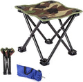 Outdoor Portable Camp Chair Mini Folding Stool with Backrest Lightweight and Compact Travel Chair for Hiking Picnic Fishing Beach Garden with Carry Bag