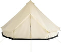 10-Person Yurt Tent Glamping Bell Tent 16' x 16' Waterproof UV-Resistant Polyester Spacious Family Camping Tent with Mesh Door &amp 4 Windows for Outdoor Festival