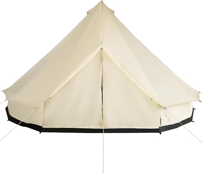 Outsunny 10-Person Yurt Tent Glamping Bell Tent with Spacious Interior Breathable Waterproof Design for Family Outdoor Camping 16' x 16' x 10'