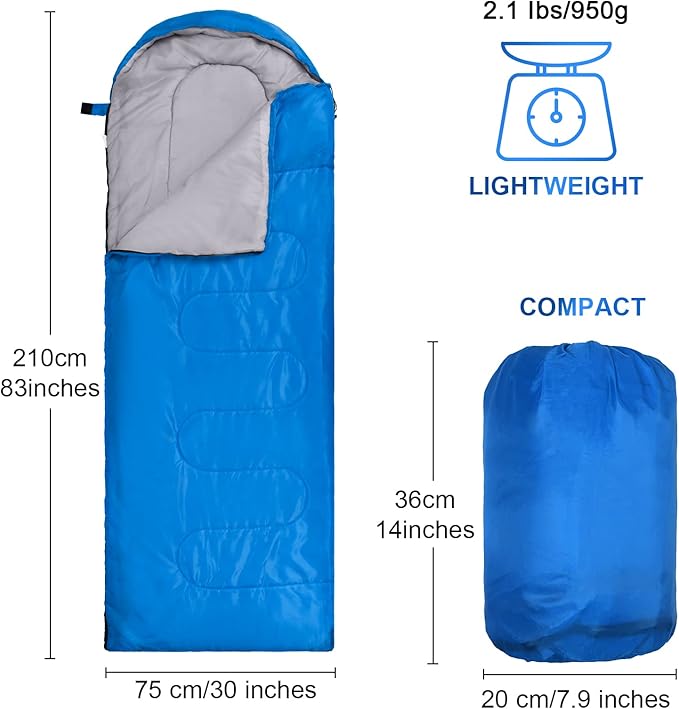 Macarrie 10 Pcs Bulk Sleeping Bags for Homeless Donation Shelter Adults 0 Degree Waterproof Sleeping Bags with Compression Sack for Cold Weather Emergency Hiking Camping Warm