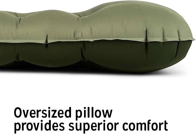 Kelty Kush Queen Air Bed W/Battery-Powered Pump PVC-Free Queen Air Mattress Comfy and Plush 6-inch Pad Carry Bag Included - Indoor/Outdoor Camping Air Bed