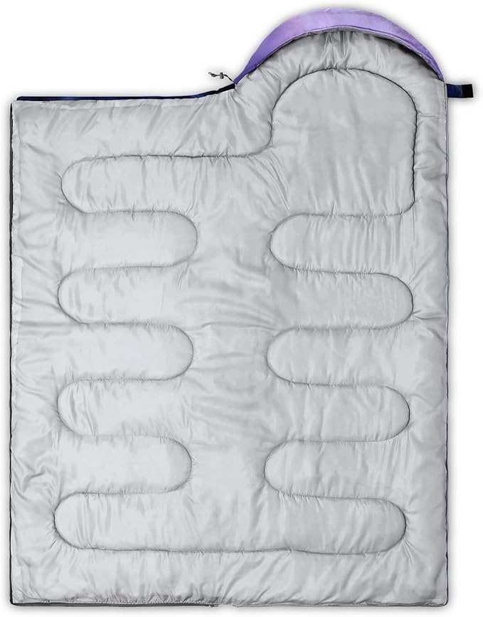 QOOMO Camping Sleeping Bags3 Season Warm &amp Cool WeatherLightweightWaterproof Sleeping Bags for Adults &amp KidsTravelingand OutdoorsCamping Gear Equipment