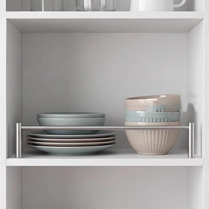 Shelf Stopper Bar Decorative Guard Rail 40 50 55 60 65 70 80 90 100 130 150 Cm Display Cabinet Shelves Guardrail Set Prevents Items From Falling(12 set45cm(1.5ft))