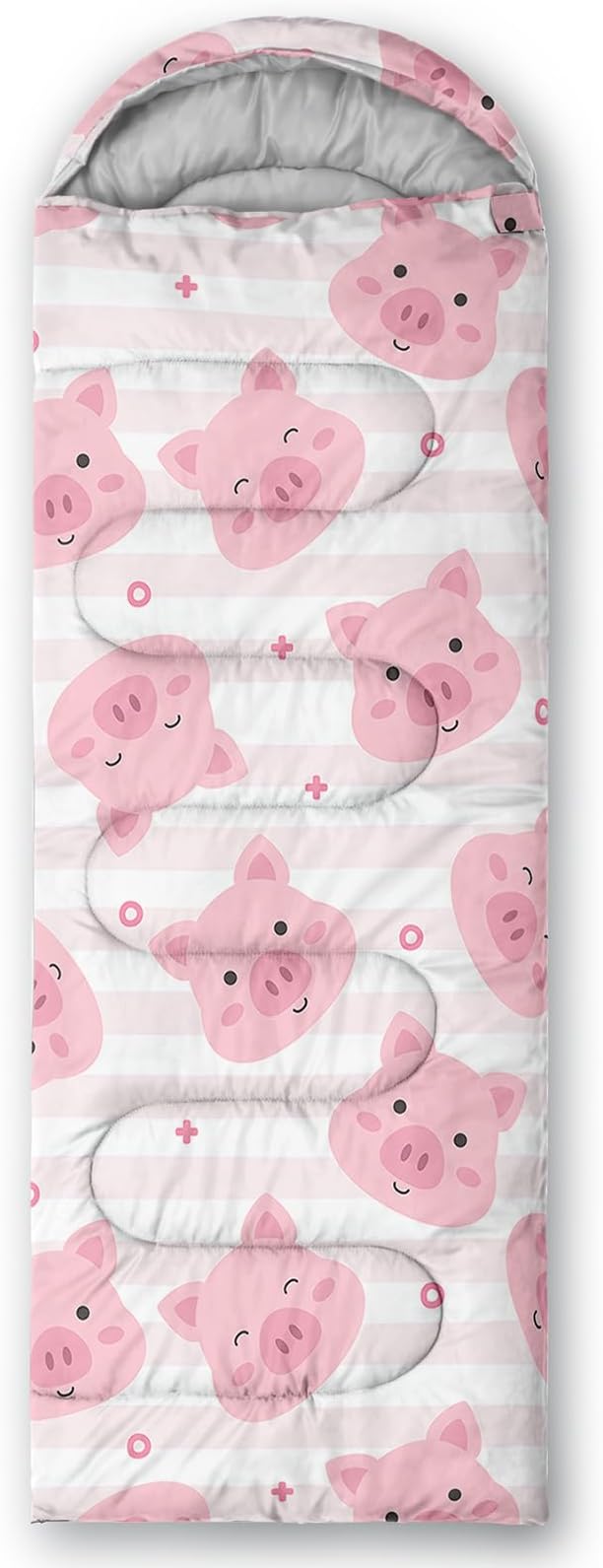 AILONEN Kawaii Panda Sleeping BagsLightweight &amp Waterproof3 Season Warm &amp Cool WeatherDreamy Purple Flower Animal Themed Sleeping Bags for BoysGirlsKidsAdults TravellingOutdoors