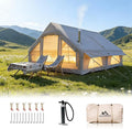Inflatable Tents for Camping Large Inflatable Camping Tent with Hand Pump Easy Setup Tents for 4-6 People Portable Glamping Tent